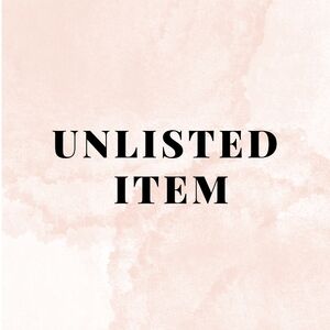 Live Show Unlisted Items As Is